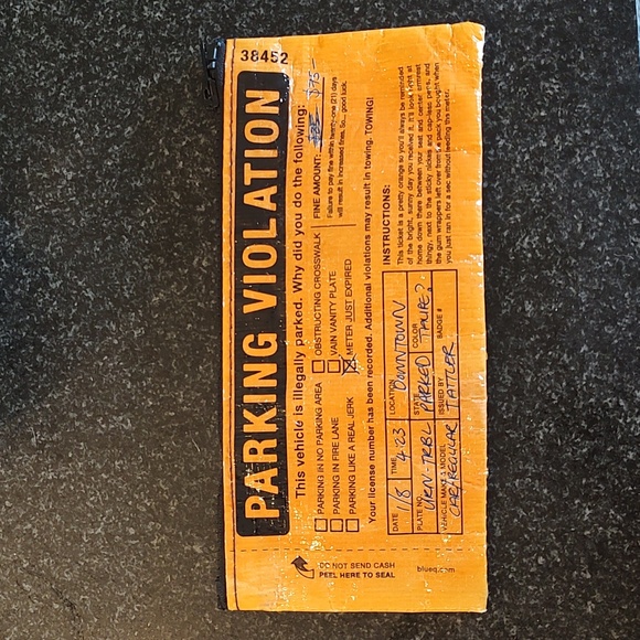 Blue Q - Parking Violations - Pencil Case used - Picture 1 of 5